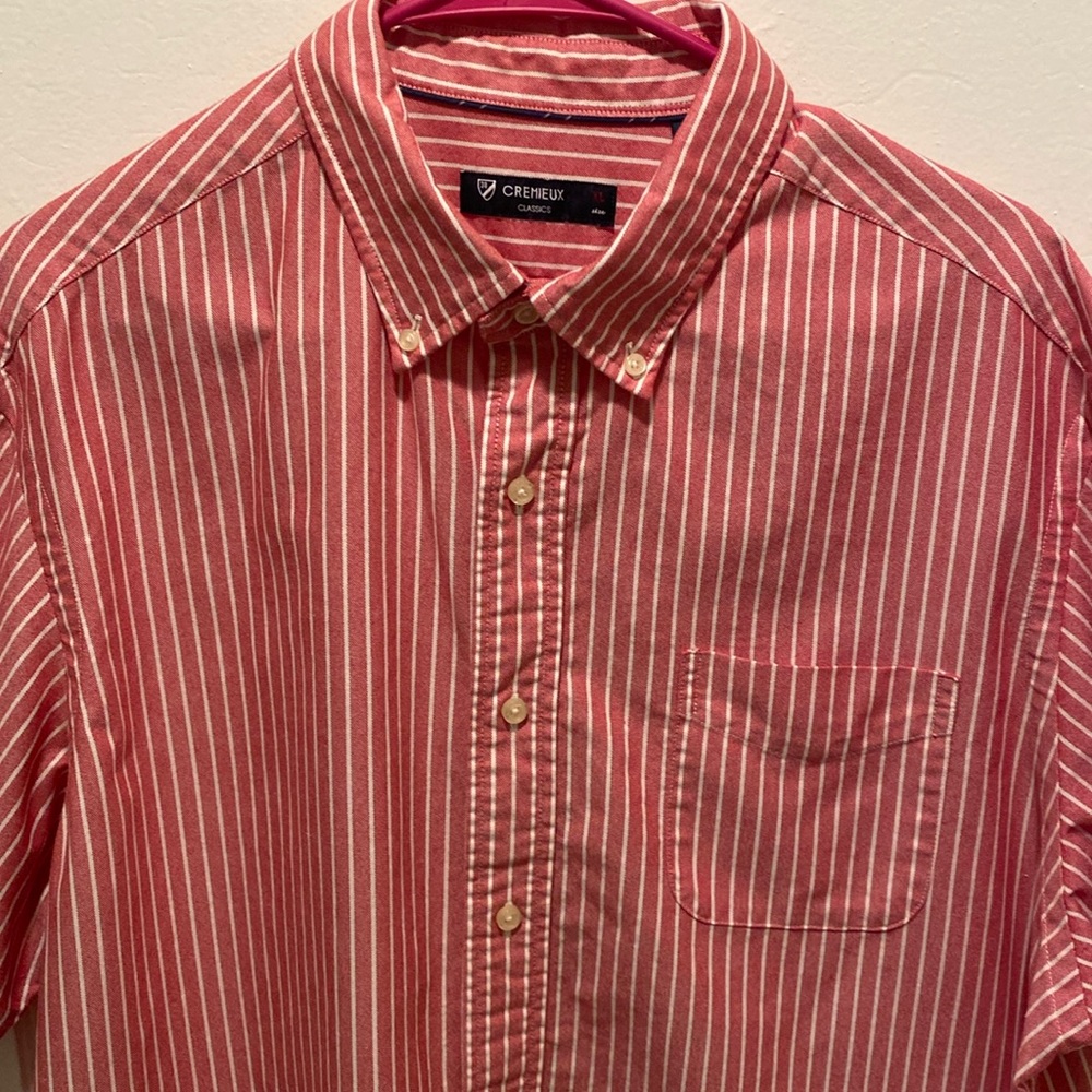 Short Sleeve, Vintage Berry, Daniel Cremieux Oxford